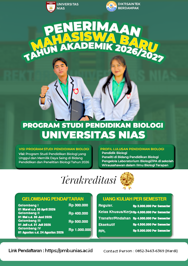 Pengumuman Penerimaan Mahasiswa Baru Tahun Akademik 2026/2027